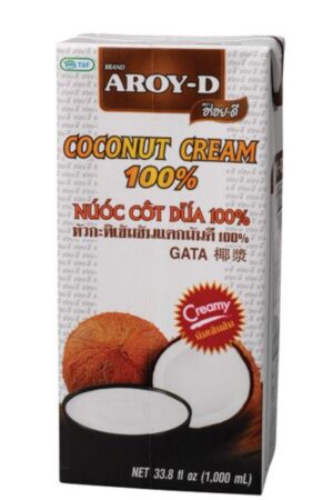 UHT Coconut Cream </br></br><span id= "product"> 12 x 33.8 oz </br> UHT </br>CC006 </br> AROY-D</span>