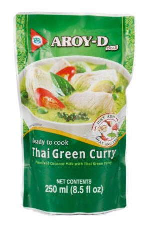 Green Curry </br></br><span id= "product"> 12 x 8.5 oz </br> Canned </br> CS012 </br> AROY-D</span>