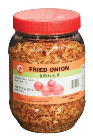 Fried Onion </br></br><span id= "product"> 12 x 8 oz </br> Plastic Jar </br> DF112 </br> COCK</span>
