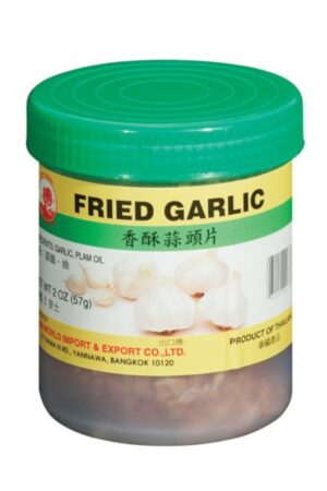 Fried Garlic </br></br><span id= "product"> 48 x 2 oz </br> Plastic Jar </br> DF121 </br> COCK</span>