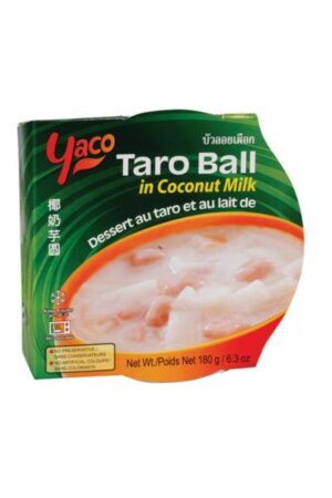 Frozen Taro Ball in Coconut Milk </br></br><span id= "product"> 12 x 6.3 oz </br> FC009 </br> Yaco</span>