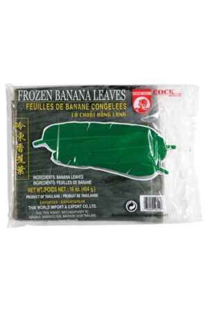 Frozen Banana Leaves </br></br><span id= "product"> 30 x 16 oz </br> FL001 </br> COCK</span>