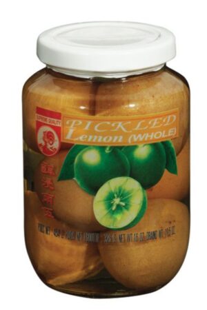 Pickled Lemon, Whole </br></br><span id= "product"> 24 x 16 oz </br> Glass Jar </br> PF001 </br> COCK</span>