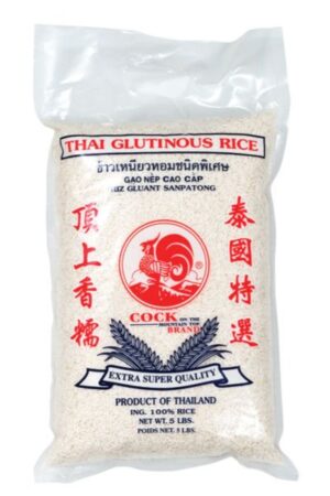 Glutinous Rice </br></br><span id= "product"> 10 x 5 lbs </br>Bag </br> RR003B </br> COCK</span>