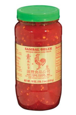 Sambal Oelek Ground Chili Paste </br></br><span id= "product"> 12 x 18 oz </br> Glass Bottle </br> SC130 </br> COCK </span>