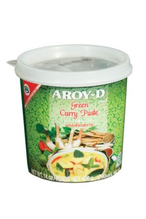 Green Curry Paste </br></br><span id= "product"> 24 x 14 oz </br> Plastic tub </br> SC301 </br> AROY-D</span>