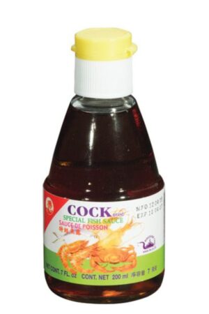 Fish Sauce </br></br><span id= "product"> 24 x 7 oz </br> Plastic Bottle </br> SF022 </br> COCK</span>