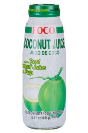 Coconut Juice </br></br><span id= "product"> 12 x 13.5 oz </br> Glass Bottle </br> WC300 </br> FOCO</span>