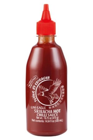 Sriracha Hot Chili Sauce </br><span id= "product"></br> 12 x 17 oz </br> Plastic Bottle </br> SC171 </br> Uni Eagle</span>